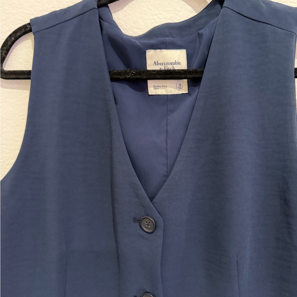 Abercrombie Mara dress vneck - navy - Picture 2 of 3